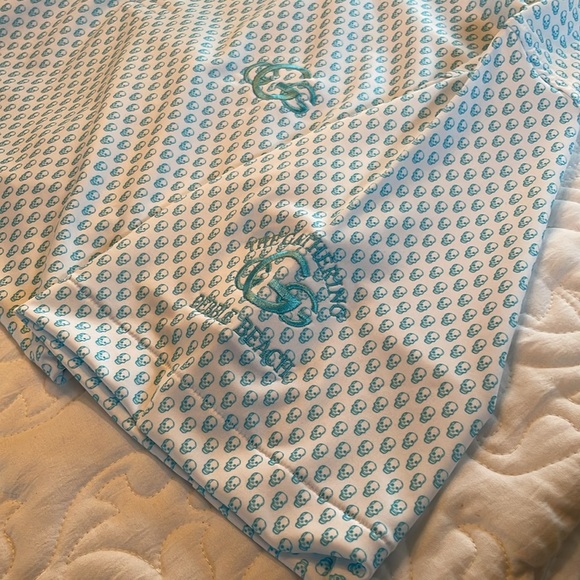 Peter Millar Crown Sport Hudson Printer Skulls Jersey Performance Polo. Size L - Picture 4 of 4